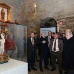 Gonzalo Santonja, José Enrique Martín y Manuel Herrero, en la inauguración del espacio museístico