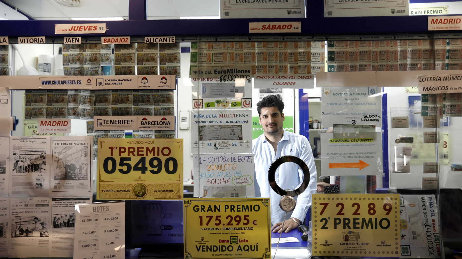 Administracion de loterias La Chulapa de Moncloa.
© Jesús G. Feria