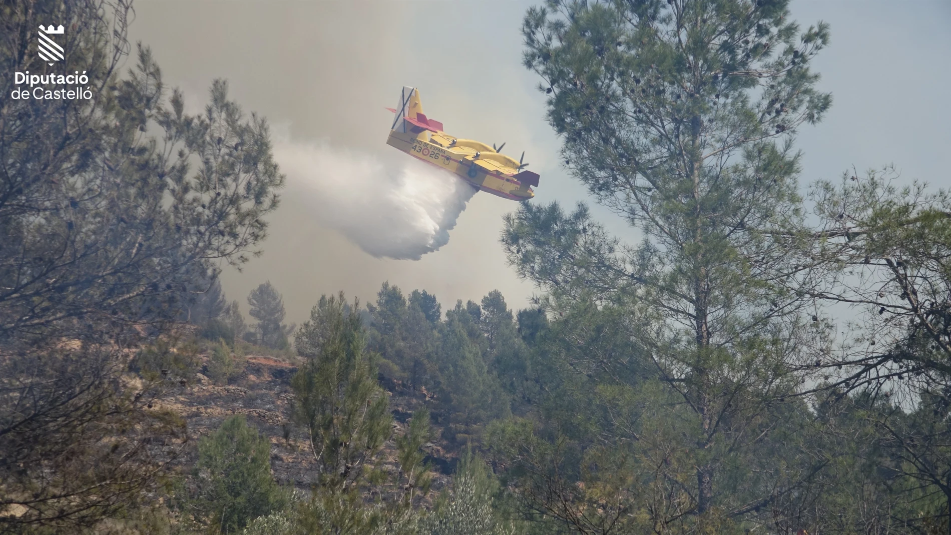Incendios.- La Guardia Civil toma declaración a cuatro personas por el incendio de Villanueva de Viver (Castellón)