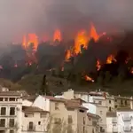 Espectaculares imágenes del incendio en Castellón