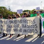 Protestas de vecinos por la falta de suministros básicos en El Palmar