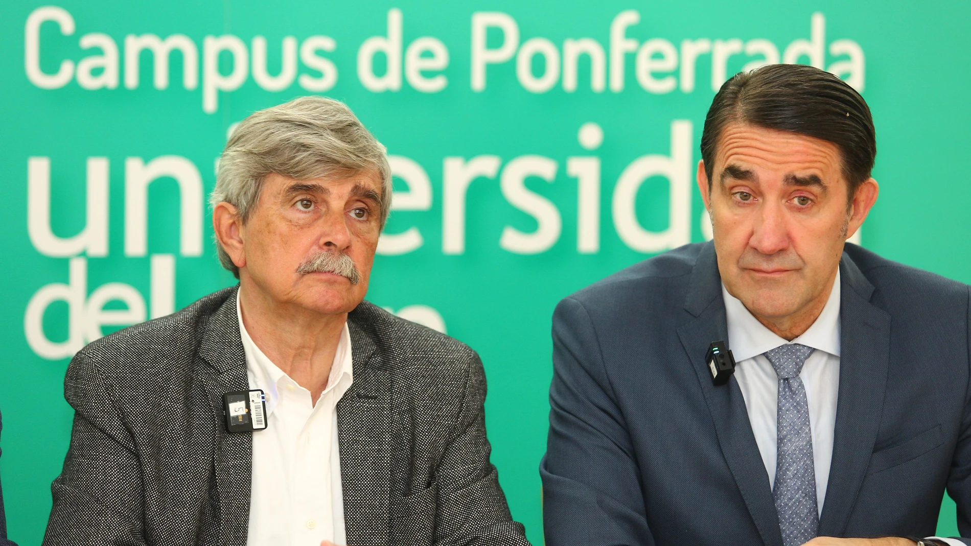 Suárez-Quiñones junto al rector de la Universidad de León