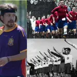 La selección española con la República y con franco: El morado, solo en Pablo Iglesias