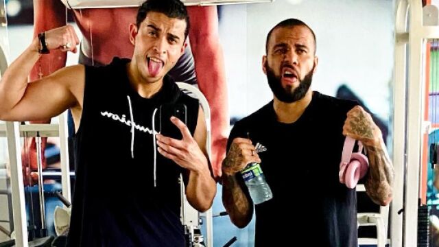 Bruno Brasil, junto a Dani Alves
