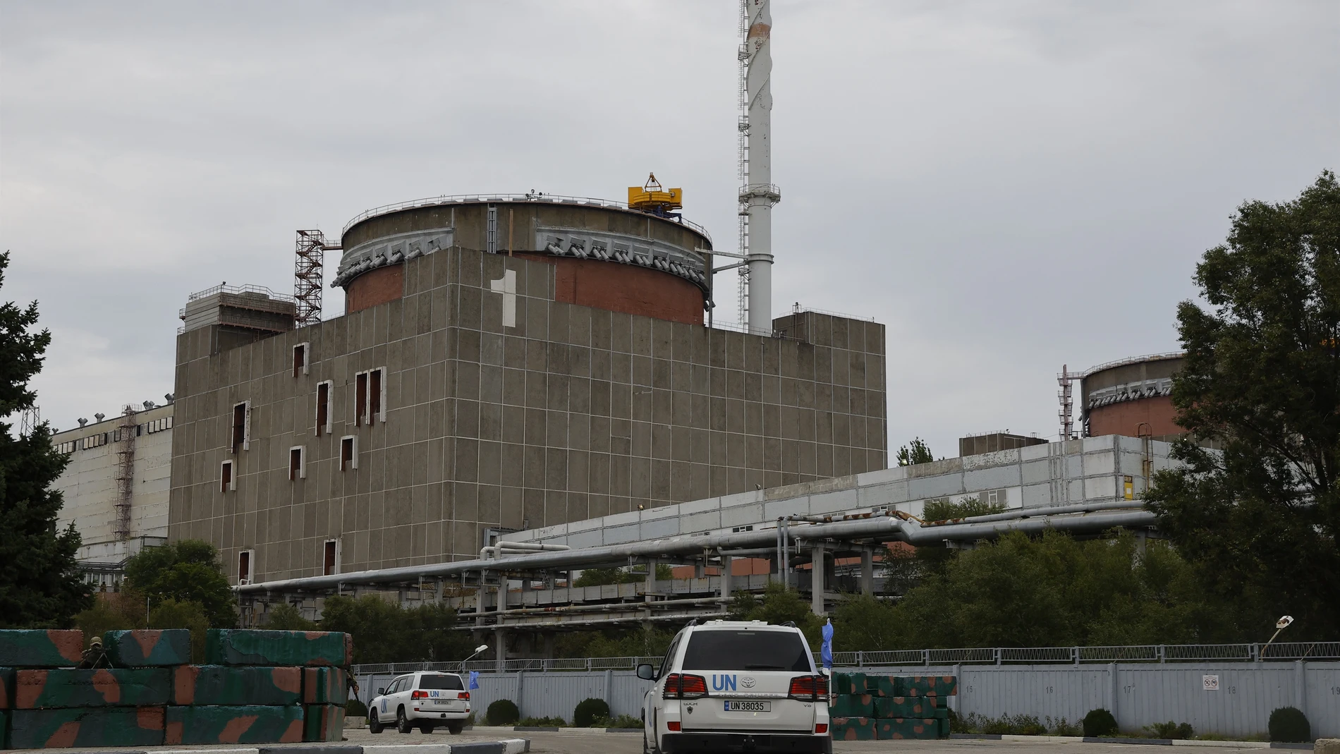 Uno de los reactores de la central nuclear ucraniana de Zaporizhzhya