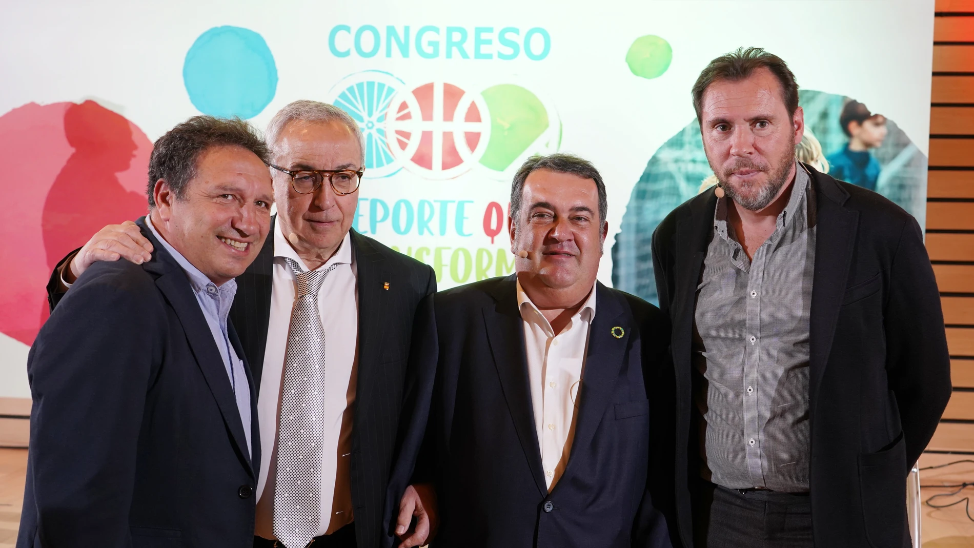 Inauguración del Congreso Deporte que Transforma a cargo de Óscar Puente, Ernesto Gasco, Alejandro Blanco y el ex futbolista Eusebio Sacristán