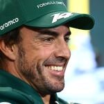 Fernando Alonso tras conseguir su primer podio