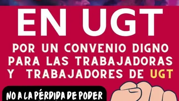 Cartel de los trabajadores de UGT