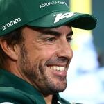 Fernando Alonso, sonriente en Australia