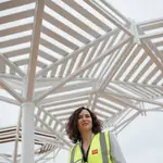 Ayuso visita las obras de remodelación del Parque de Santander 