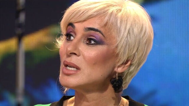 Ana María Aldón en el plató de 'Supervivientes'