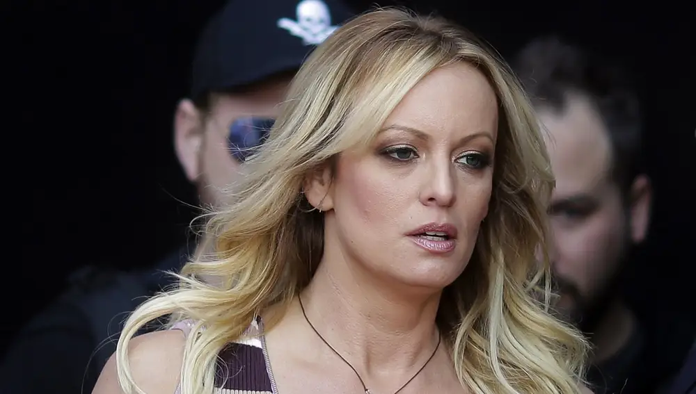 Adult film actress Stormy Daniels arrives for the opening of the adult entertainment fair Venus in Berlin, Oct. 11, 2018. A lawyer for Donald Trump said Thursday, March 30, 2023, that he has been told that the former president has been indicted in New York on charges involving payments to Daniels made during the 2016 presidential campaign to silence claims of an extramarital sexual encounter.