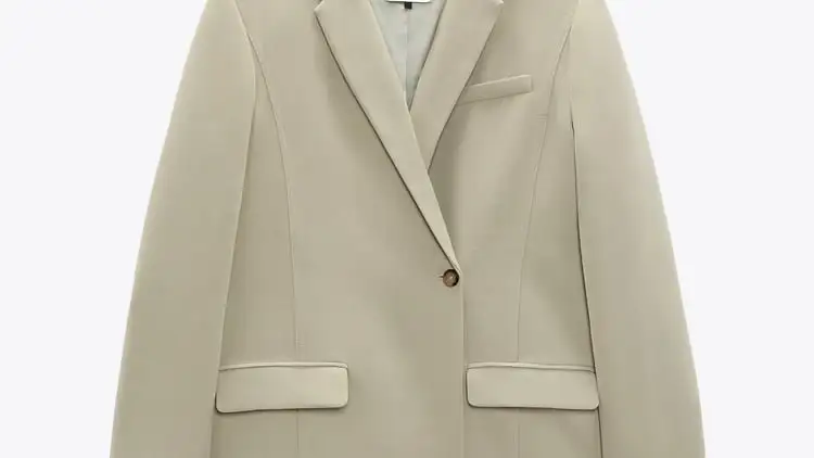 Blazer cruzada masculina de Zara