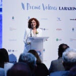 Marisa Martín, gerente de Fundación Cudeca, durante su discurso en la gala del X Premio Valores