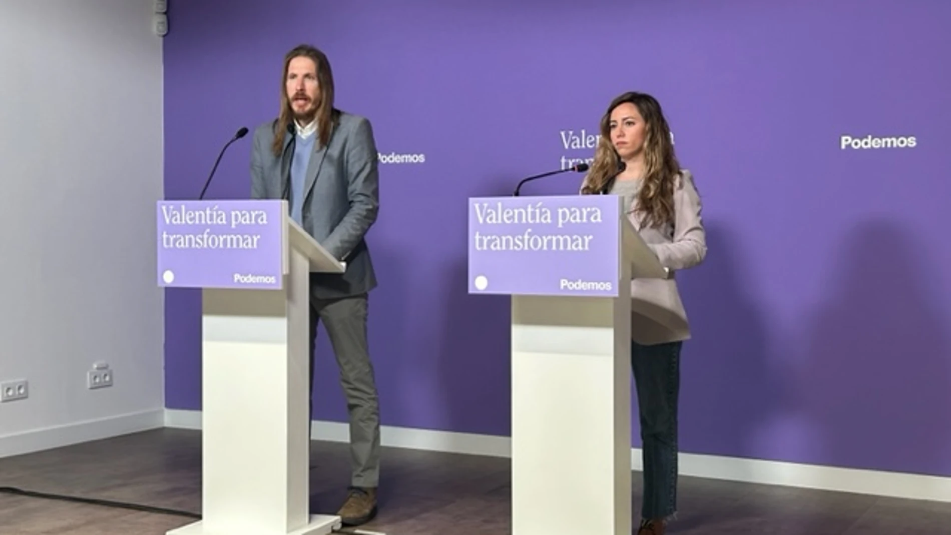 Rueda de prensa de Podemos 