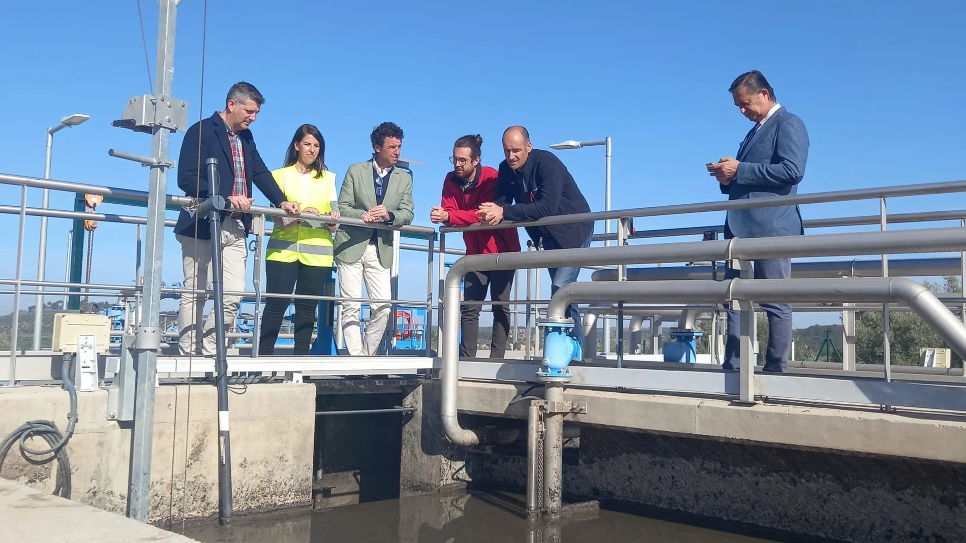 Visita a una depuradora en un municipio de Córdoba