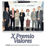 Suplemento X Premios valores de La Razon 3 de abril 2023