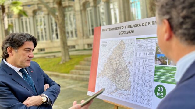 David Pérez, en la presentación de Mejora de firmes 2023