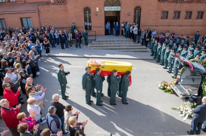 Funeral por el Guardia Civil Damaso Guillén en Bailén (Jaén)