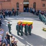 Funeral por el Guardia Civil Damaso Guillén en Bailén (Jaén)
