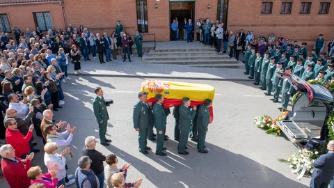 Funeral por el Guardia Civil Damaso Guillén en Bailén (Jaén)