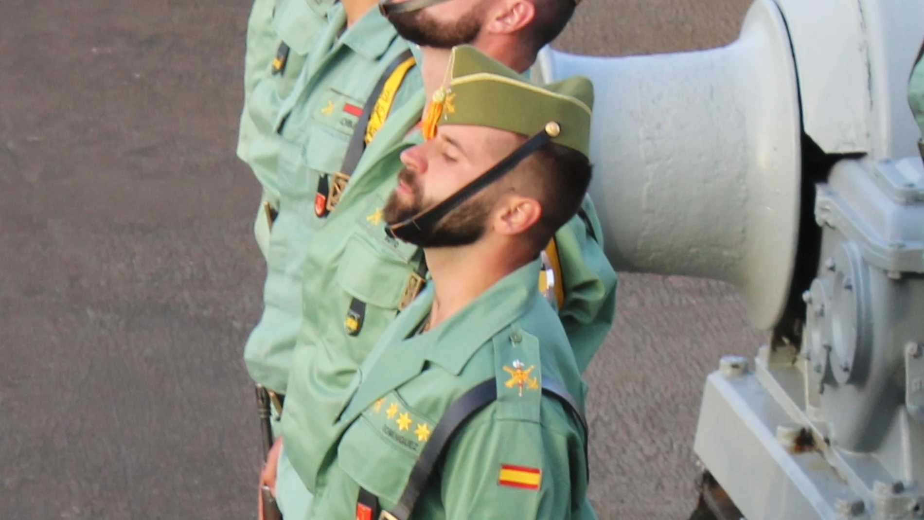 El capitán Sergio Domínguez Sierra, es Jefe de la 1ª compañía de la IV bandera de la Legión (BLEG). 