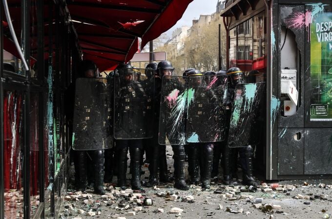 Las protestas contra la reforma de las pensiones de Macron pierden fuerza