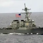 El destructor USS Milius 