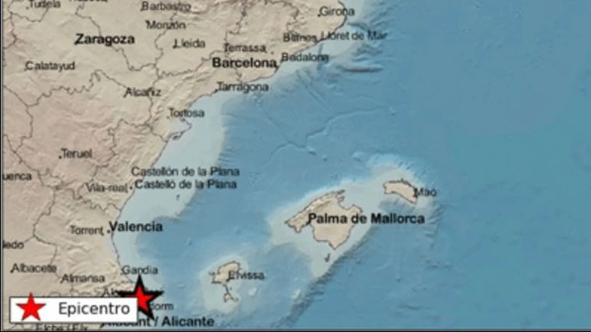 Localizado el epicentro del terremoto en Benissa