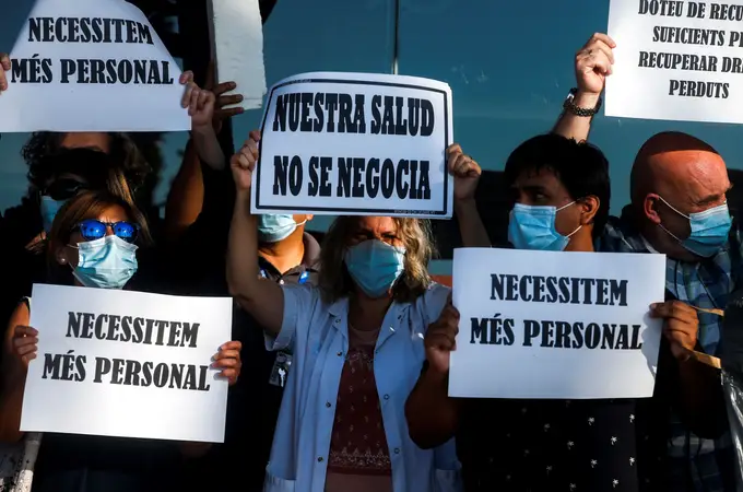 Las protestas sanitarias se extienden por toda España