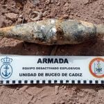 El artefacto fue localizado en aguas de Melilla