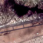Satellite imagery of Sudan&#39;s capital Khartoum amid clashes between the army and paramilitary group