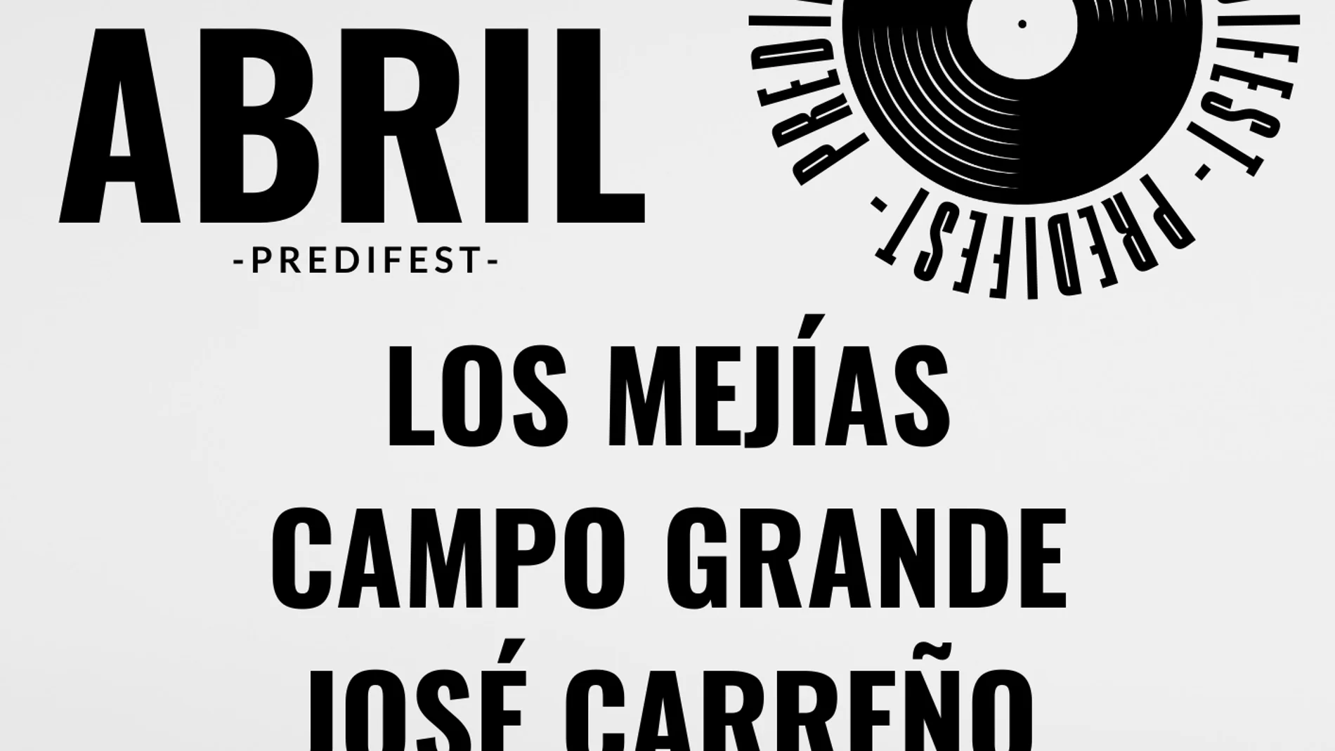 Cartel anunciador del concierto "Predifest"