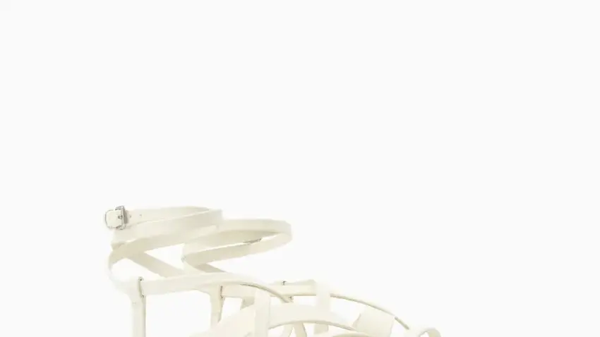 Sandalia plana plataforma pulsera