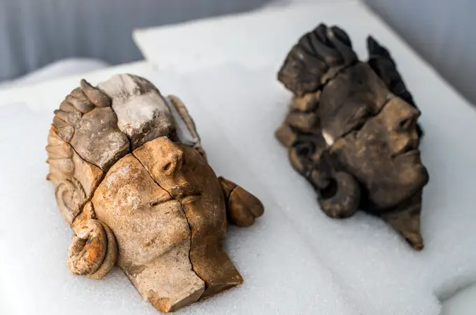 Encuentran las primeras esculturas tartésicas con rostro humano 