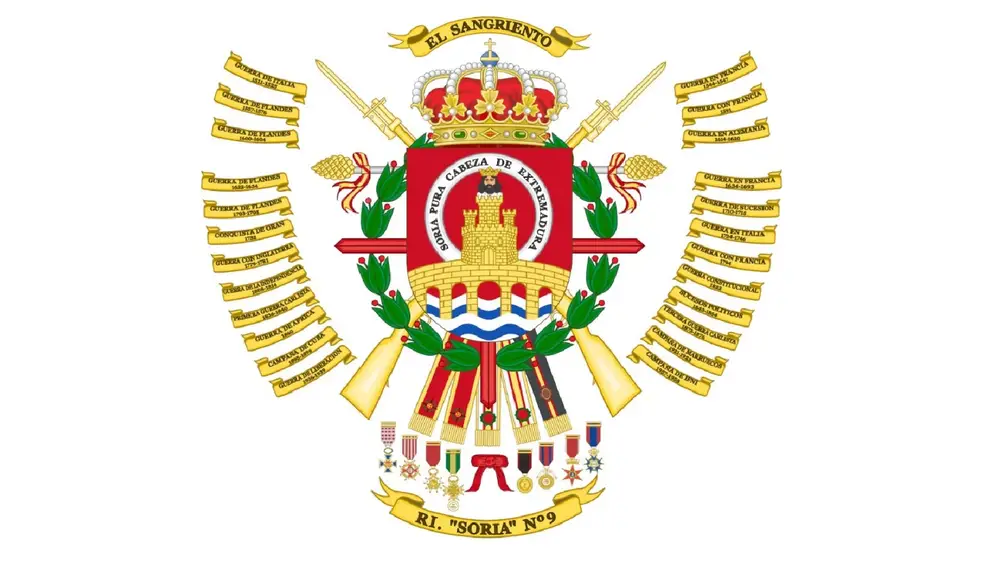 El escudo señalado por Mulet recoge hasta 24 hechos de armas