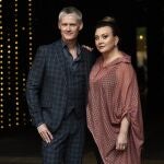 Camilla Läckberg y Henrik Fexeus, ayer, en Barcelona
