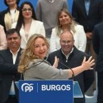 Cristina Ayala, candidata del PP a la Alcaldía de Burgos, en la presentación de su equipo este sábado pasado