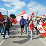 Ciudadanos de la Comunidad celebran Villalar con banderas de Castilla y León