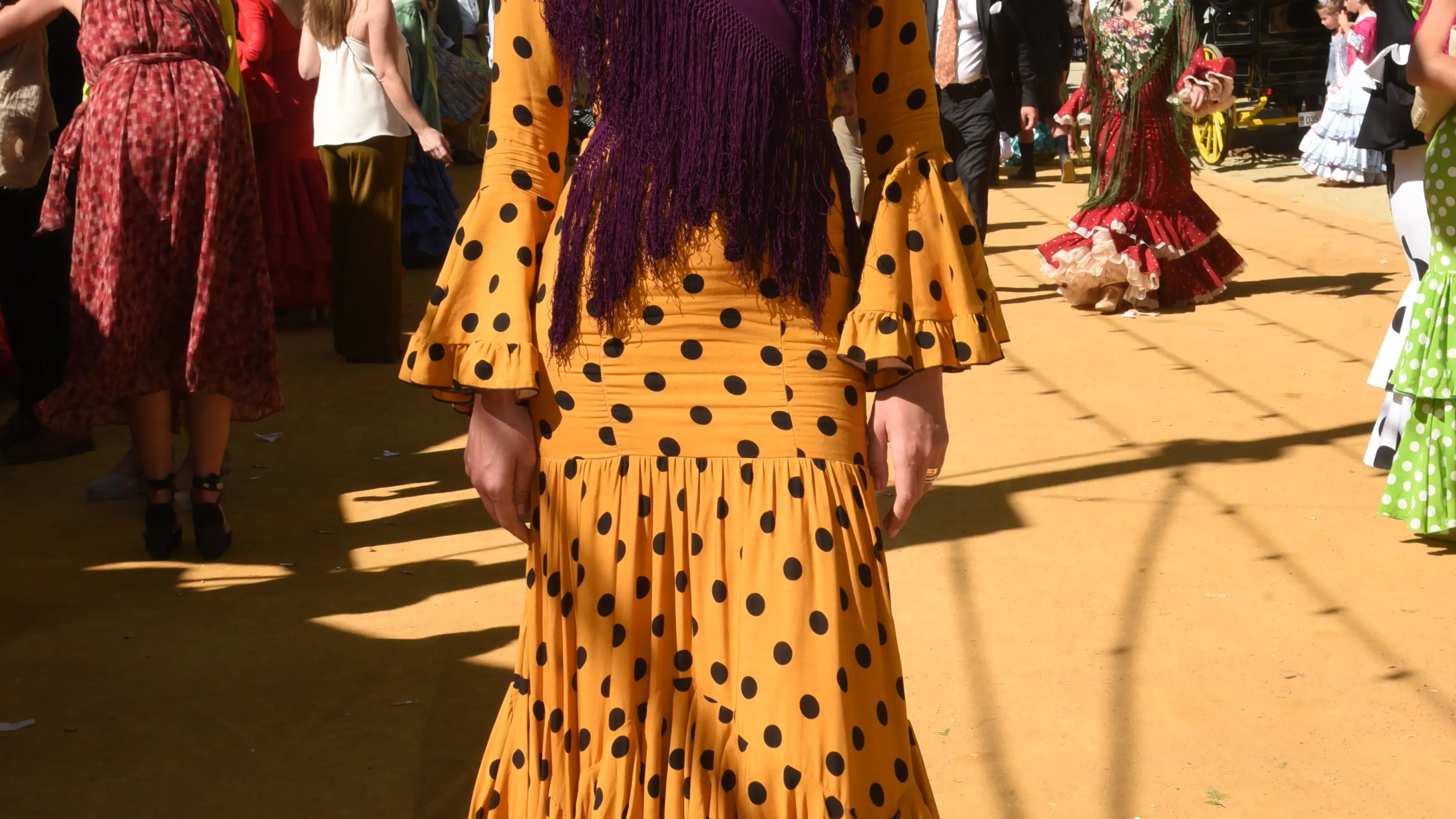 Rocío Crusset en la Feria de Abril.