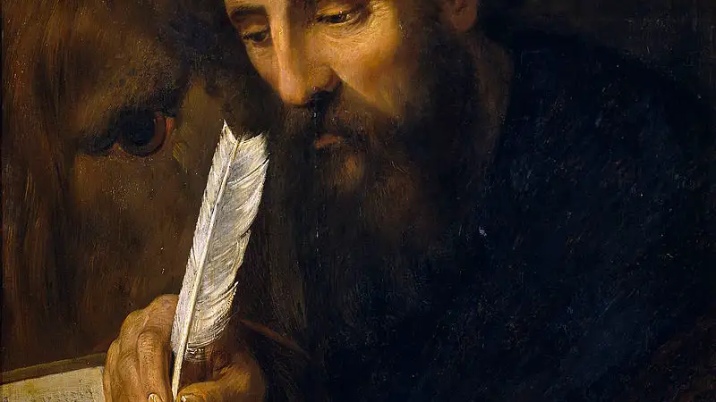Óleo sobre tela de San Marcos Evangelista de Artus Wolffort,