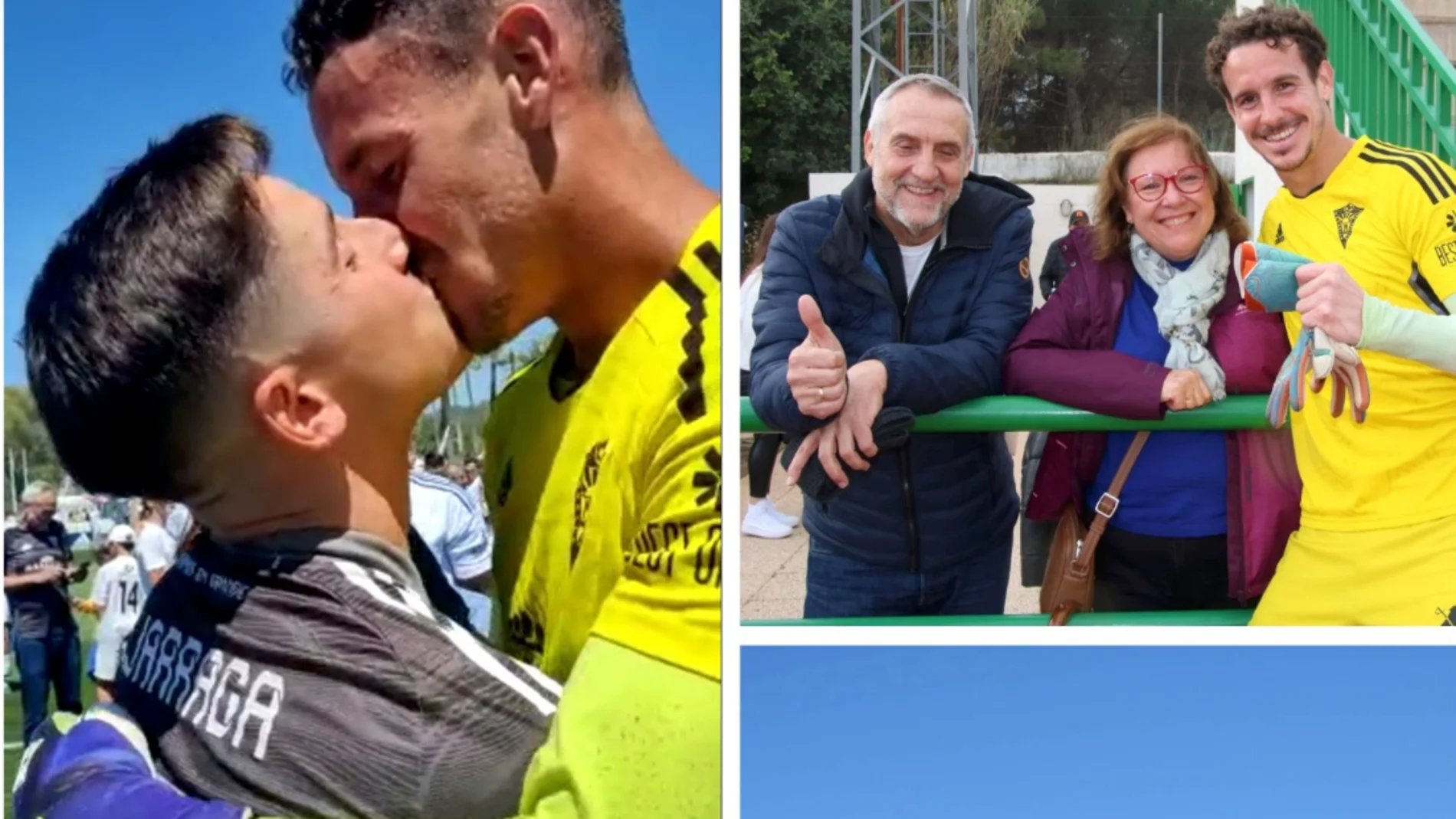 El aplaudido beso de Lejárraga, el portero del Marbella que celebró el ascenso haciendo pública su homosexualidad