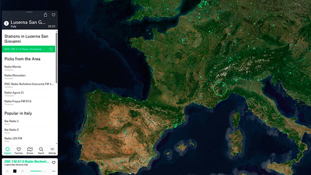 El Google Maps en el que puedes sintonizar cualquier emisora de radio ...