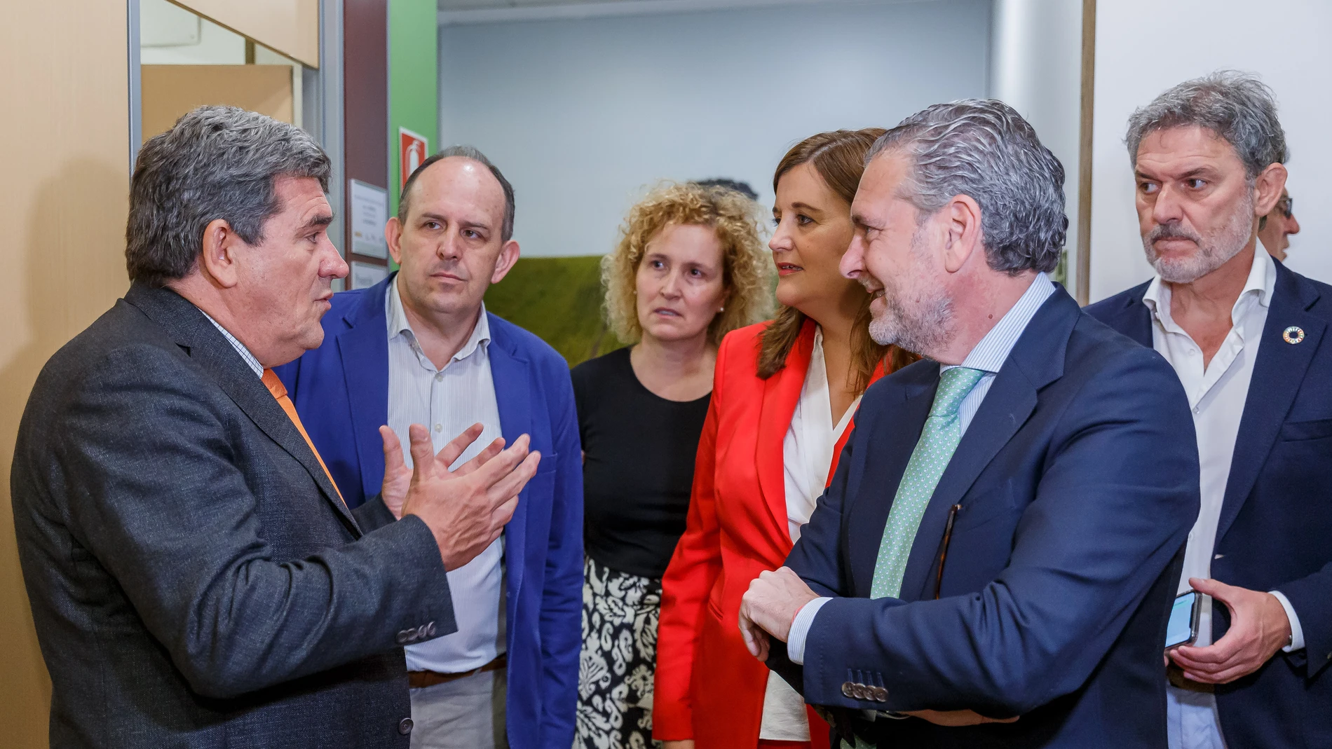 El ministro Escrivá durante su visita a Segovia