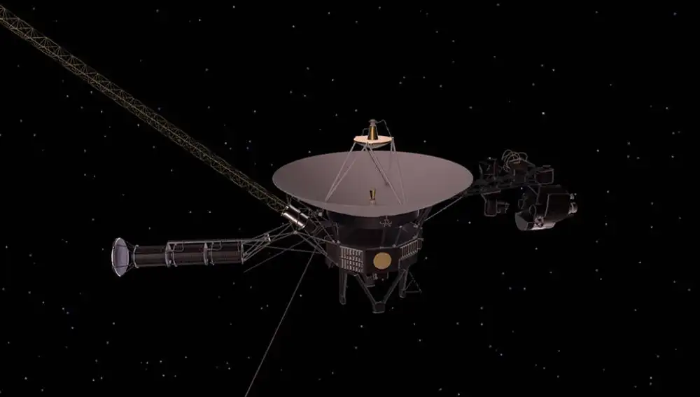 Recreación de la sonda Voyager.