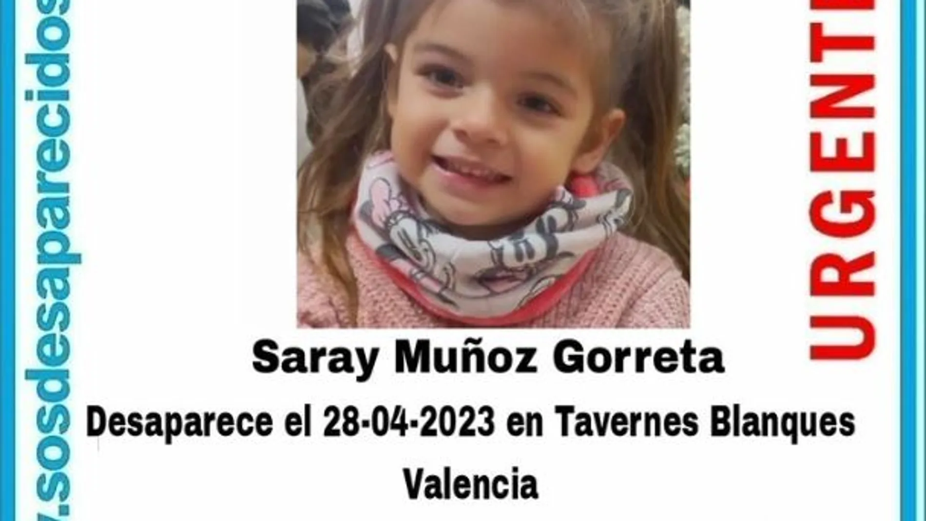 Cartel de SOS Desaparecidos