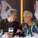 Joan Manuel Serrat y Colita, ayer, en la entrega del premio a la fotógrafa
