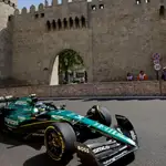 Fernando Alonso en el GP de Bakú