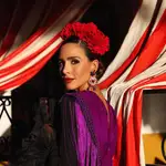 Rocío Osorno con el traje de la polémica.