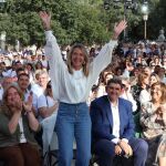 La candidata del PP a la Alcaldía de Ávila, Alicia García, durante la presentación de las candidaturas